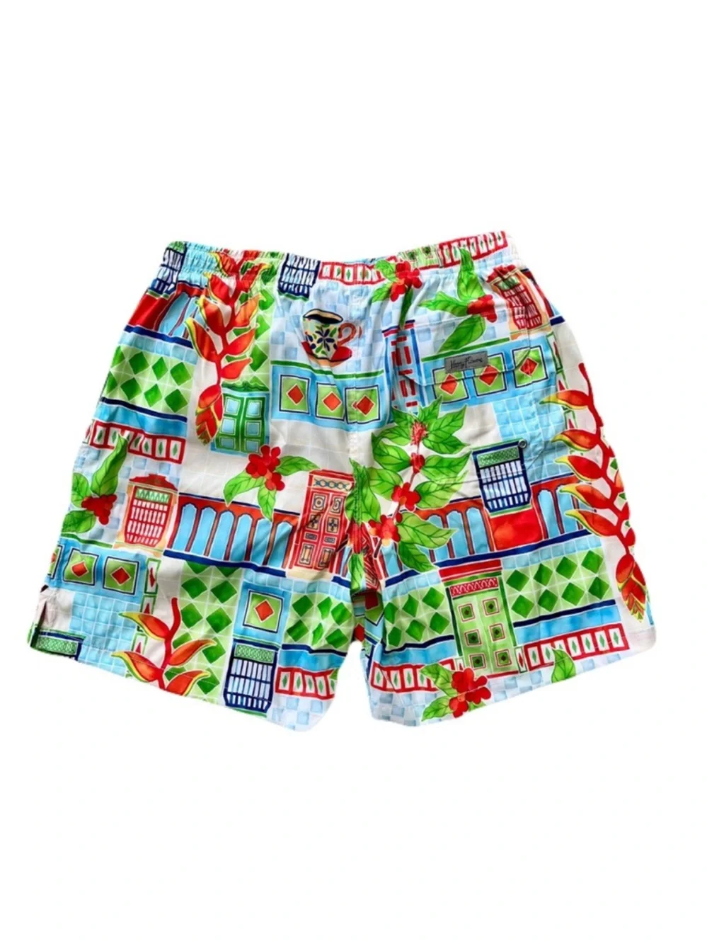 NWT Kenny Flowers Multicolor ‘The Guatape’ Swim Trunks, Size XXL